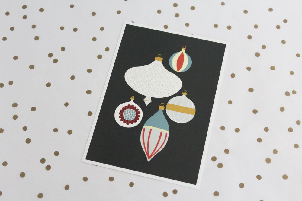 Kerstkaart-wit/Ravelief