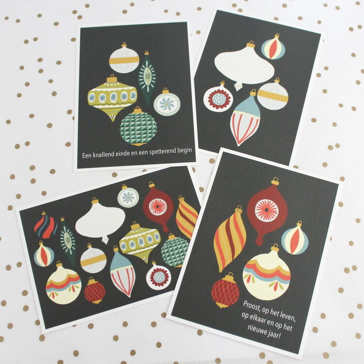 Kerstkaart-set4/Ravelief