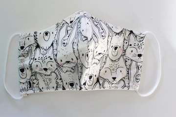 mondmasker lachende diertjes - KIDS