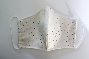 mondmasker blauwe bolletjes - KIDS