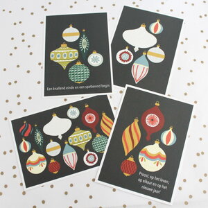 Kerstkaart-set4/Ravelief