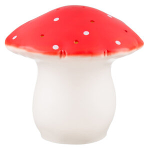 paddenstoellamp GROOT - rood met witte stippen