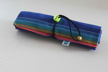 krijtjesrol fluo regenboog blauw 