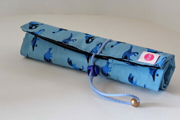 potloodrol dino blauw