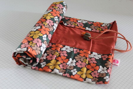 potloodrol bloemen oranje geel 