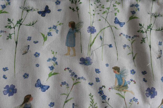 krijtjesrol bloemenmeisje blauw