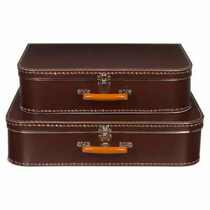 koffertje DONKER BRUIN 40cm