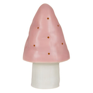 paddenstoellamp punthoed - vintage roze 